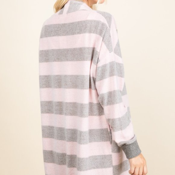 Ultra Soft Striped Cardigan - Picture 6 of 9